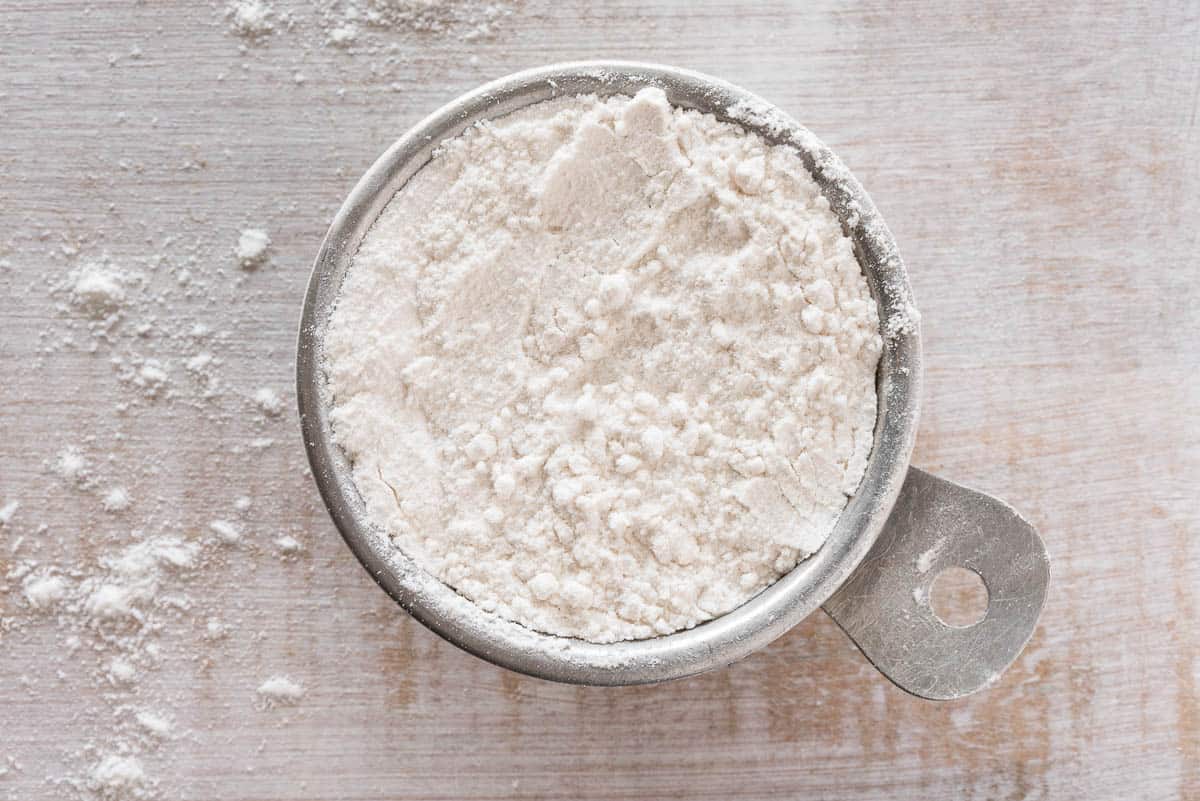 All Purpose Flour in a Measuring Cup.