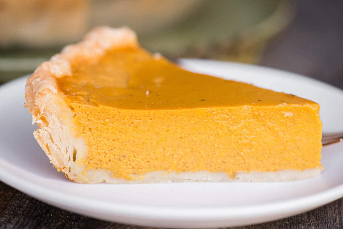 slice of pumpkin pie