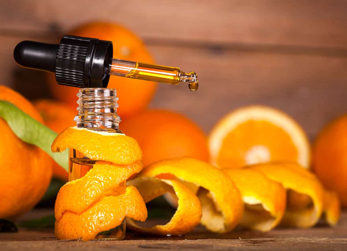 orange extract with orange peel