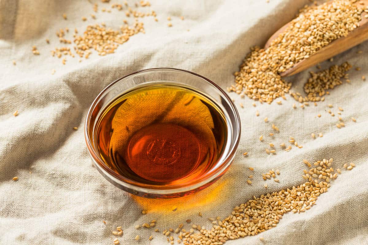 toasted Sesame Oil in a Bowl.